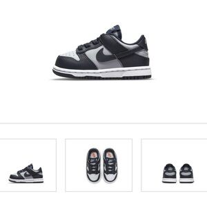 Nike Dunk Low Georgetown (Td) - baby Size US 3C dark/light blue EUC